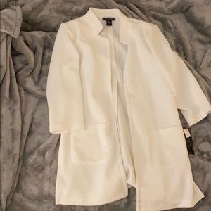 white soft blazer